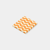 Oranje Groovy Wavy Stripe Abstract Modern Spring Post-it® Notes (Schuin)