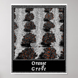 Oranje grove poster