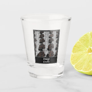 Oranje grove shot glas