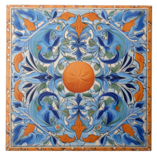 Oranje grove tegeltje