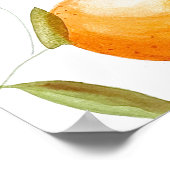 Oranje grove verf poster (Hoek)