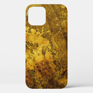 Oranje grunge textureabstract, oud, antiek, kunst, iPhone 12 hoesje