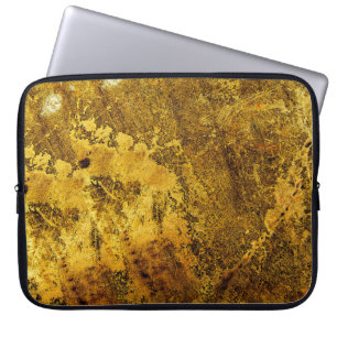 Oranje grunge textureabstract, oud, antiek, kunst, laptop sleeve