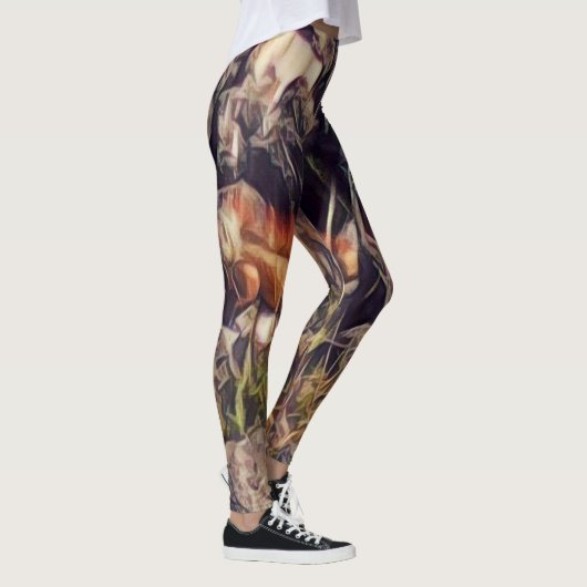 Oranje Guana Art Leggings (Rechts)