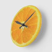 ORANJE-HALF WALL CLOCK RONDE KLOK (Hoek)