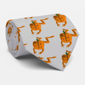 Oranje Halloween Kikker Stropdas (Opgerold)