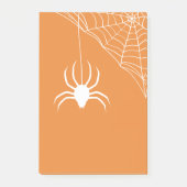 Oranje Halloween Spiderweb Post-it® Notes (Voorkant)