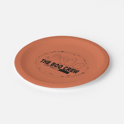 Oranje Halloween-spoken Papieren Bordje (Gekanteld)