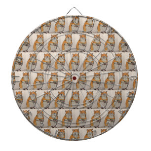 Oranje Hamster Patroon Dartbord