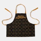 Oranje handschrift Sun Pattern Custom Schort (Voorkant)