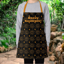 Oranje handschrift Sun Pattern Custom Schort