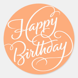 ORANJE HAPPY BIRTHDAY   STICKER