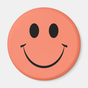 Oranje Happy Face Magnet Magneet