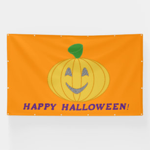Oranje Happy Halloween Banner