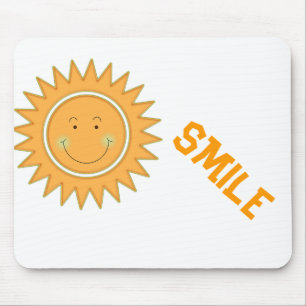 Oranje Happy Sun Muismat