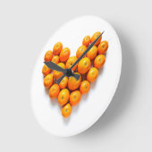 Oranje hart ronde klok (Hoek)