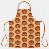 Oranje Harvest Pumpkin Picking Patch Autumn Herfst Schort (Voorkant)