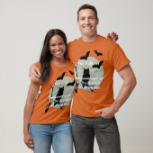 Oranje havermout en vleermuizen t-shirt (Unisex)