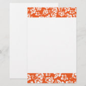 Oranje Hawaiian Hibiscus Briefpapier (Voorkant / Achterkant)