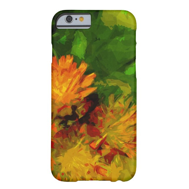 Oranje Hawkweed Blossom Abstract Impressionisme Case-Mate iPhone Case (Achterkant)
