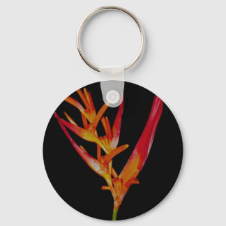 Oranje Heliconia Sleutelhanger