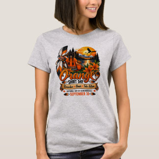 Oranje Hemd Dag 30 September Herinner Eer Neem T-shirt