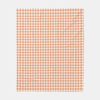 Oranje herfst geruite raster strepen patroon fleece deken
