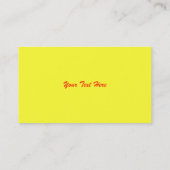 Oranje herfst leder Visitekaartje (Achterkant)