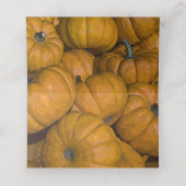 Oranje herfst pomkins Wedding (Binnenkant ongevouwen)