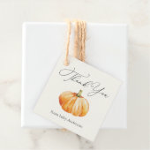 Oranje Herfst Pompoen Bedankt  Bedankjes Labels (In situ)