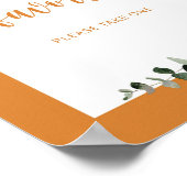 Oranje herfst pompoen Favors nemen Poster (Hoek)