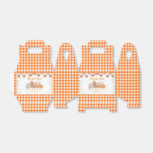 Oranje Herfst Pompoen Patch Verjaardagsfeestgunst  Bedankdoosjes (Uitgevouwen)