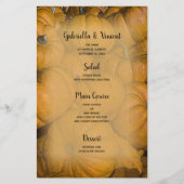 Oranje herfstmenu Pumpkins Wedding (Voorkant)
