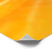 Oranje Hibiscus Flower Side Uitzicht Poster (Hoek)