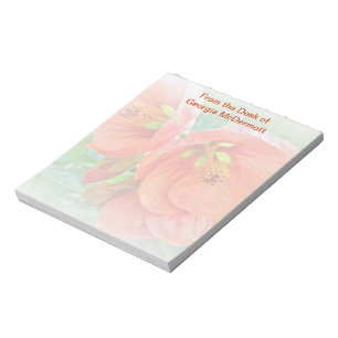 Oranje Hibiscus Flowers Notitieblok