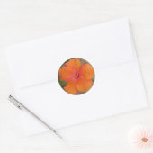 Oranje Hibiscus stickers (Envelop)