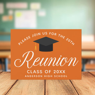 Oranje High School Reunion Custom Party Kaart