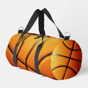 Oranje hobbelige basketbal, plunjezak