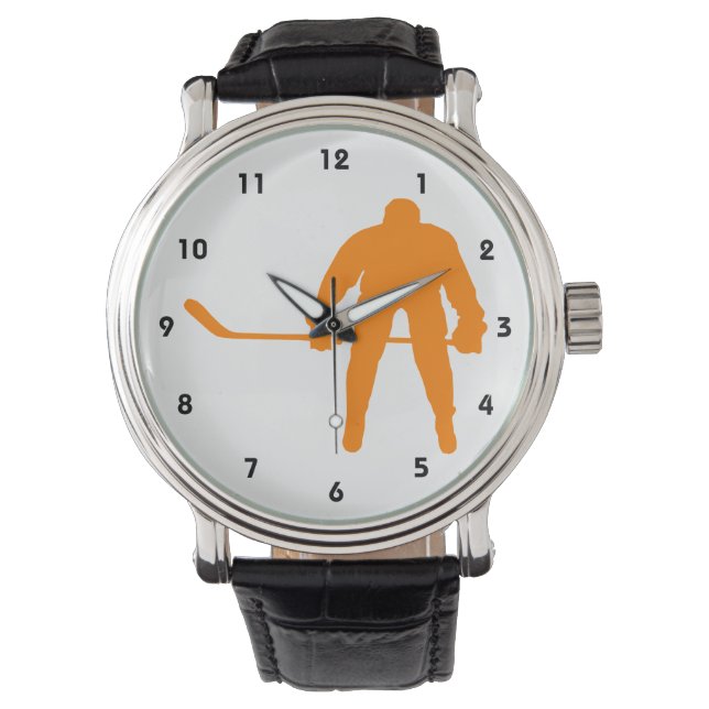 Oranje Hockey Horloge (Voorkant)