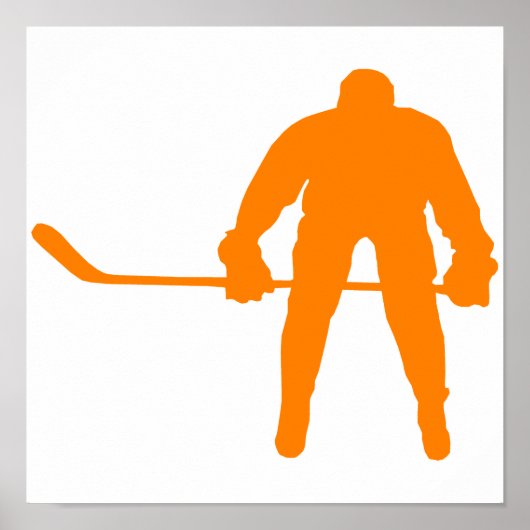 Oranje Hockey Poster (Voorkant)