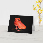 Oranje hoefje dat ik voor je werk? Boss Day Kaart (Gele Bloem)