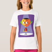 Oranje hoofdteken t-shirt (Voorkant)