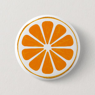 Oranje. hybride. knoop. ronde button 5,7 cm
