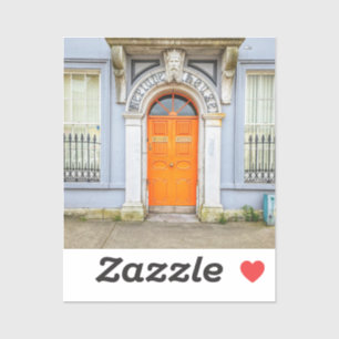 Oranje Ierland Door Sticker