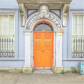 Oranje Ierland Door Sticker (Voorkant)