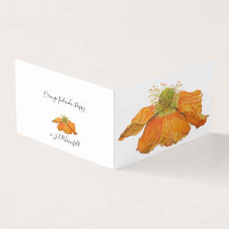 Oranje IJslands papavery Kaart