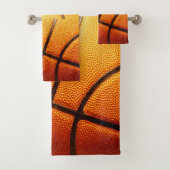 Oranje impliceren Basketball, set handdoekjes Bad Handdoek (Insitu)