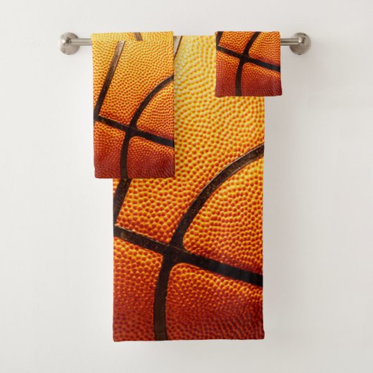Oranje impliceren Basketball, set handdoekjes Bad Handdoek (Insitu)