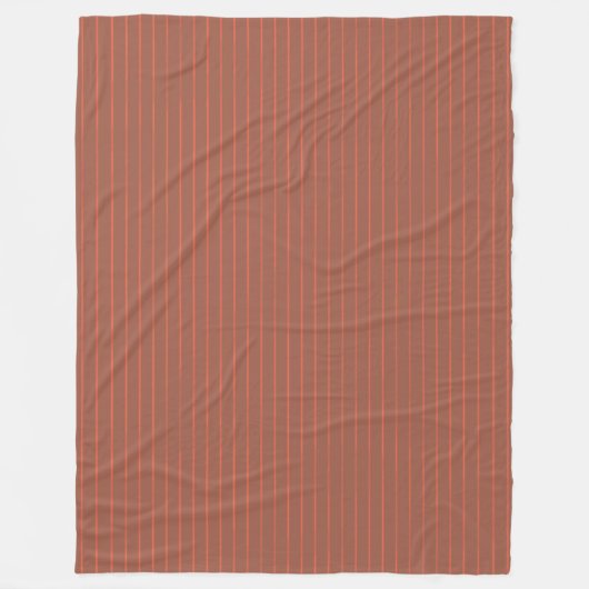 Oranje instripsoorten fleece deken (Voorkant)
