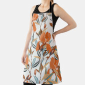 Oranje iris bloemmotief Schort (Insitu)